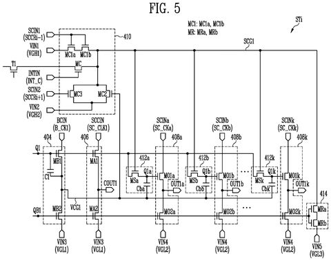 Samsung Display Patents a Stage Circuit to Coordinate Display Panel Signals patent drawing, sheet 6