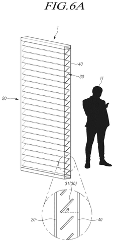Samsung Patents a Transparent Display That Charges Itself Using Rotating Solar Blinds patent drawing, sheet 6