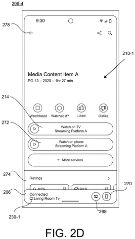 New Google Patent Lets One App Cast Any Streaming Service to Your TV patent drawing, sheet 7
