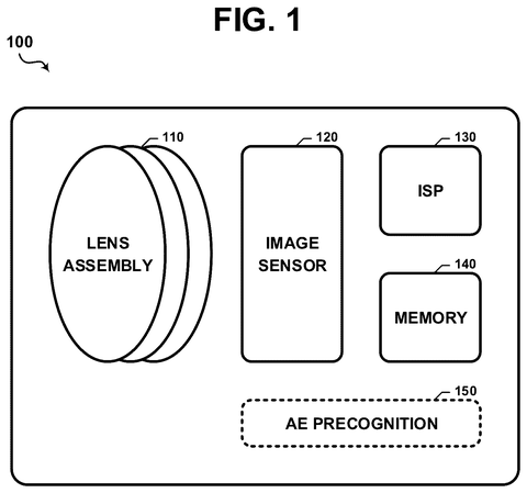 Samsung Patents a Camera That Predicts Lighting Before the Shutter Fires patent drawing, sheet 1
