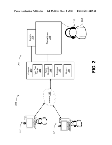 Patent: Knowing Where You Look Puts Sound in the Right Place patent drawing, sheet 2
