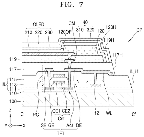 Samsung Patents a Stretchable Screen That Reinforces Its Own Weak Spots patent drawing, sheet 8