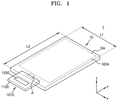 Samsung Patent: Elastic Buffer Layer Shields Display Chip Bump Connections From Damage patent drawing, sheet 1