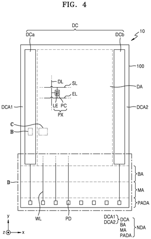 Samsung Patent: Elastic Buffer Layer Shields Display Chip Bump Connections From Damage patent drawing, sheet 5