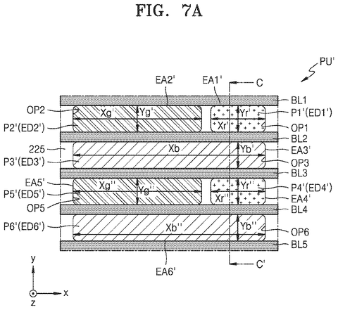 Samsung Patent Targets Color Mixing in Display Panels Using Light-Blocking Lines patent drawing, sheet 8