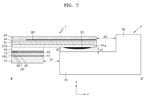 Samsung Display Patents a Precisely Spaced Frame for Keeping Screens Centered patent drawing, sheet 7