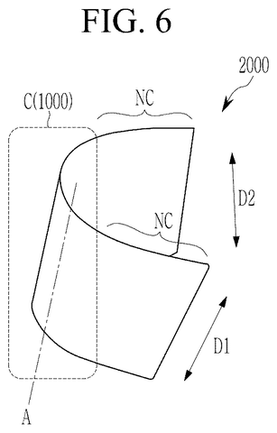Samsung Patents Stretchy Material That Keeps Electronic Circuits Working When Bent patent drawing, sheet 6