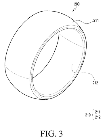 Smart Ring Patent Reveals How Health Sensors Stay Pressed Against Your Skin patent drawing, sheet 3