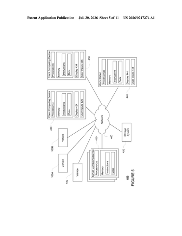 Waymo Patent Teaches Self-Driving Cars to React to Hidden Pedestrians patent drawing, sheet 5