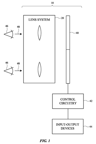 Apple Patents a Folded-Light Lens Design for Thinner VR Headsets patent drawing, sheet 1