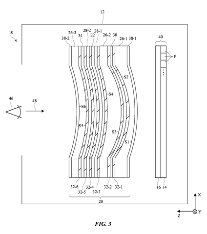 Apple Patents a Folded-Light Lens Design for Thinner VR Headsets patent drawing, sheet 3