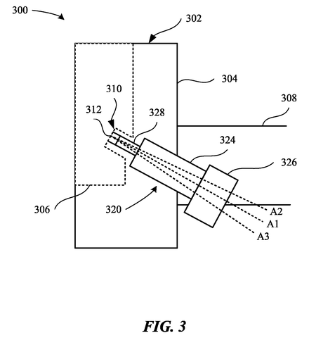 Apple Patents a Swappable Nose Bridge for Glasses That Project Images patent drawing, sheet 3