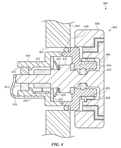 Apple Patents the Internal Mechanics Behind the Apple Watch Crown patent drawing, sheet 5