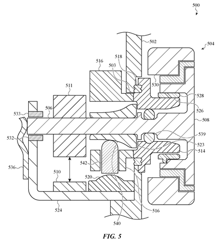 Apple Patents the Internal Mechanics Behind the Apple Watch Crown patent drawing, sheet 6