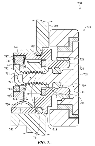 Apple Patents the Internal Mechanics Behind the Apple Watch Crown patent drawing, sheet 8