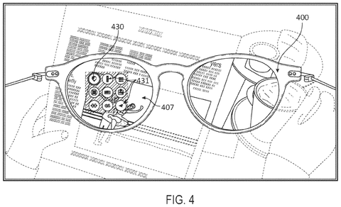 Meta Patent Aims to Replace Touch Controls With Gaze-Tracking Smart Glasses patent drawing, sheet 4