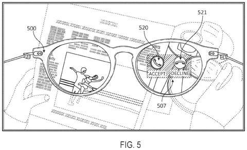 Meta Patent Aims to Replace Touch Controls With Gaze-Tracking Smart Glasses patent drawing, sheet 5