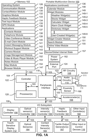 Apple Patents a System That Morphs On-Screen Buttons as You Navigate patent drawing, sheet 1