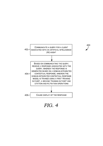 Microsoft Patents AI System That Cites Sources and Rejects Off-Topic Questions patent drawing, sheet 6
