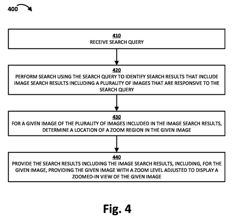 Google Patents a System That Auto-Zooms Image Search Results to the Part You Actually Searched For patent drawing, sheet 4