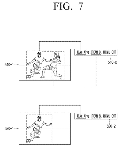 Samsung Patents a TV That Automatically Blurs Spoilers in Search Results patent drawing, sheet 7
