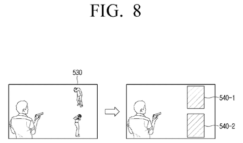 Samsung Patents a TV That Automatically Blurs Spoilers in Search Results patent drawing, sheet 8