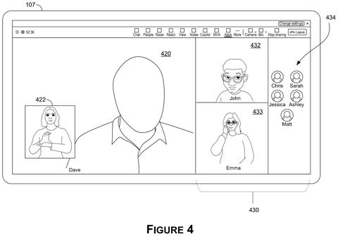 Nvidia Patents a Real-Time AI System That Signs Along During Video Calls patent drawing, sheet 4