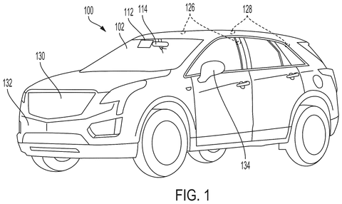 Qualcomm Patents a More Efficient Way for Cars to See Themselves From Above patent drawing, sheet 1