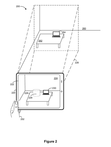 Apple Patents a Display That Shifts the Camera’s View to Match Your Eyes patent drawing, sheet 2