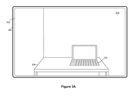 Apple Patents a Display That Shifts the Camera’s View to Match Your Eyes patent drawing, sheet 3