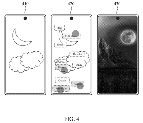 Samsung Patents a Way to Edit Photos by Tapping Keywords the Camera Finds Itself patent drawing, sheet 4