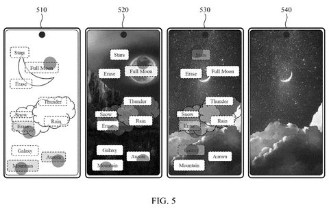 Samsung Patents a Way to Edit Photos by Tapping Keywords the Camera Finds Itself patent drawing, sheet 5