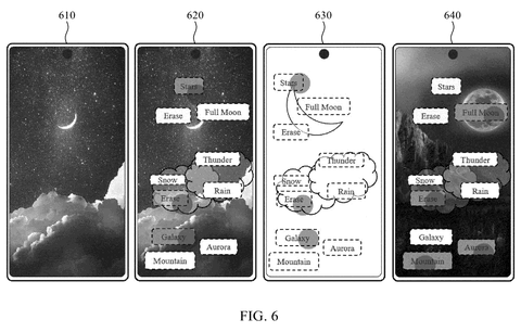 Samsung Patents a Way to Edit Photos by Tapping Keywords the Camera Finds Itself patent drawing, sheet 6