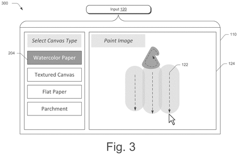 Adobe Patents a Digital Brush That Simulates How Paint Drips With Gravity patent drawing, sheet 3