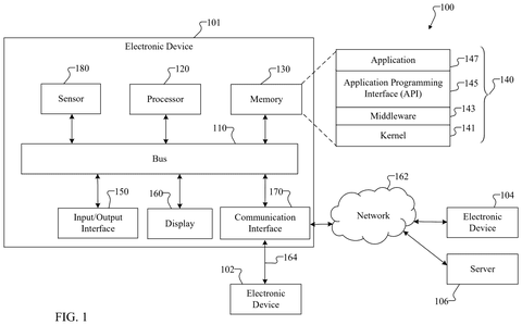 Samsung Patent Uses Eye-Tracking to Rewrite Your View in Real Time patent drawing, sheet 1