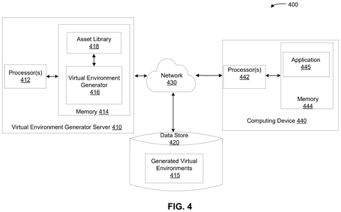 Nvidia Patent Builds Detailed 3D Worlds From a Text Prompt patent drawing, sheet 4