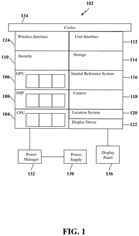 Qualcomm Patents a Way to Wake Your Screen the Instant the Chip Wakes Up patent drawing, sheet 1