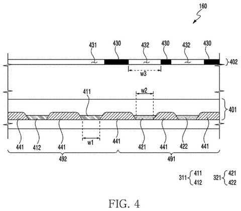 Samsung Patents a Display That Narrows Its Viewing Angle Only Where Your Private Content Is patent drawing, sheet 4