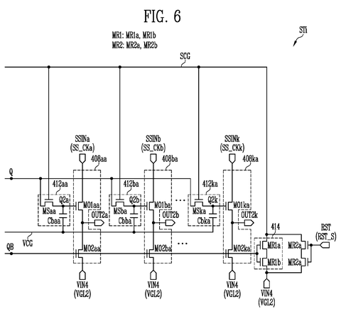 Samsung Files Patent for a Display Panel Circuit That Controls Multiple Scan Signals at Once patent drawing, sheet 7
