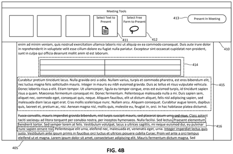 Microsoft Patents a Tool That Pulls Scattered File Content Into One Meeting View patent drawing, sheet 5