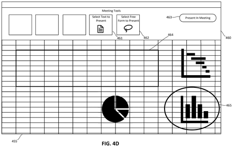 Microsoft Patents a Tool That Pulls Scattered File Content Into One Meeting View patent drawing, sheet 7