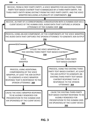 Google Files Patent for a Layer That Gives Text Chatbots Voice Capability patent drawing, sheet 3