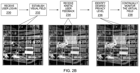 IBM Patents a System That Hides Parts of a Virtual Space Based on Who You Are patent drawing, sheet 3