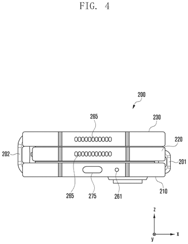 Samsung Patents a Tri-Fold Phone That Uses Shifting Magnets to Hold Its Shape patent drawing, sheet 5