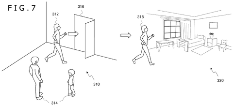 Sony Patent Switches VR View to Real World Mid-Game patent drawing, sheet 6