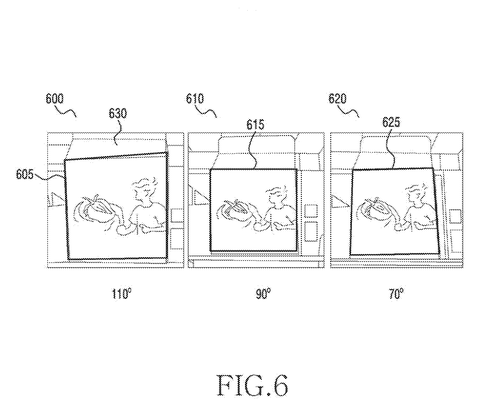 Samsung Patents a Camera That Fixes Skewed Angles Before You Even Shoot patent drawing, sheet 6