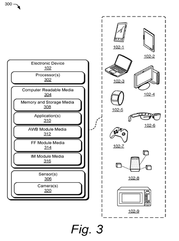 Google Patent Uses Face Recognition to Auto-Correct Skin Tone Colors in Photos patent drawing, sheet 3