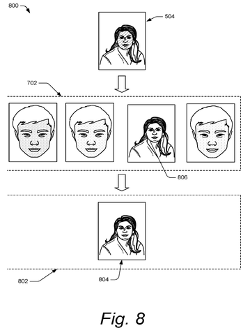 Google Patent Uses Face Recognition to Auto-Correct Skin Tone Colors in Photos patent drawing, sheet 8