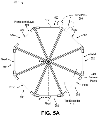 Qualcomm Patents Tiny Built-In Speakers That Push Sound More Precisely patent drawing, sheet 6