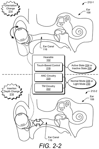Google Patent Reveals Earbuds That Detect When They’re Actually In Your Ear patent drawing, sheet 3